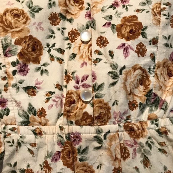 Over the knee length flower dress size S - Picture 7 of 7